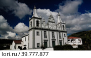 Exterior view to Church of Nossa Senhora da Graca, horta, faial , Portugal (2015 год). Стоковое фото, фотограф Сергей Майоров / Фотобанк Лори