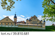 Nesvizh Castle is a castle of the Radziwill family (2022 год). Редакционное фото, фотограф Татьяна  Бральнина / Фотобанк Лори