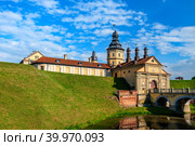 Nesvizh Castle is a castle of the Radziwill family (2022 год). Редакционное фото, фотограф Татьяна  Бральнина / Фотобанк Лори