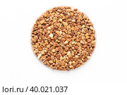 sample of stone chips, pavements for footpaths and sidewalks. Стоковое фото, фотограф Скрипачев Антон / Фотобанк Лори