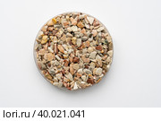 sample of stone chips, pavements for footpaths and sidewalks. Стоковое фото, фотограф Скрипачев Антон / Фотобанк Лори