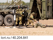 Assemblage of the mechanized bridge from TMM set (2019 год). Редакционное фото, фотограф Сергей Буторин / Фотобанк Лори
