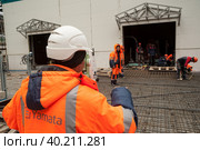 Строительство "Запсибнефтехима". Сибур. Тобольск (2018 год). Редакционное фото, фотограф Сергей Буторин / Фотобанк Лори