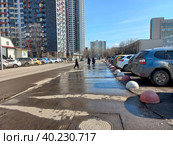 Улица Константина Федина. Район Северное Измайлово. Город Москва (2023 год). Редакционное фото, фотограф lana1501 / Фотобанк Лори