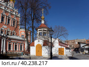 Церковь Иова Почаевского, что в Кадашах. Москва (2023 год). Редакционное фото, фотограф Елена Орлова / Фотобанк Лори