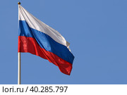 Флаг Российской Федерации. Стоковое фото, фотограф Щеголева Ольга / Фотобанк Лори