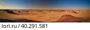 Panoramic Aerial view to Djiara, Ahoita, Daleyala and Boukkou lakes group of Ounianga Serir lakes at the Ennedi, Chad. Стоковое фото, фотограф Сергей Майоров / Фотобанк Лори