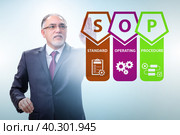 Concept of standard operating procedure. Стоковое фото, фотограф Elnur / Фотобанк Лори