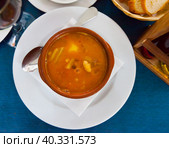 Traditional Spanish dish Olla Morellana. Стоковое фото, фотограф Яков Филимонов / Фотобанк Лори