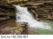 Джиперский водопад, Горячий ключ, Краснодарский край. Стоковое фото, фотограф Алексей Букреев / Фотобанк Лори