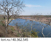 Заповедник Кен Гадиял (Кхаджурахо, Индия) - река Кен (2023 год). Редакционное фото, фотограф Максим Гулячик / Фотобанк Лори