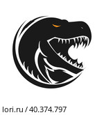 T. Rex Logo. Стоковая иллюстрация, иллюстратор Volkmire / Фотобанк Лори