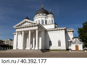 Вид на Спасский Староярмарочный собор. Нижний Новгород. Россия (2022 год). Стоковое фото, фотограф Наталья Волкова / Фотобанк Лори