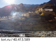 Lupra - small tibetan rural village in Himalayas, Nepal (2016 год). Стоковое фото, фотограф Михаил Пряхин / Фотобанк Лори