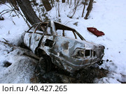 Сгоревшая машина. Стоковое фото, фотограф Глеб Ильинский / Фотобанк Лори