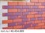 Clinker thermal panels for finishing the facade of the house. Стоковое фото, фотограф Юрий Поздников / Фотобанк Лори