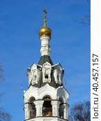 Церковь Ильи Пророка в Черкизове (на Штатной Горке). Большая Черкизовская улица, 17. Район Преображенское. Город Москва (2014 год). Стоковое фото, фотограф lana1501 / Фотобанк Лори