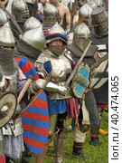 The knights fight in the tournament. Стоковое фото, фотограф Анна Кривицкая / Фотобанк Лори