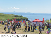 Vladivostok, Russia 27,08, 2016: Openair Race of Heroes project on the ground of the highest military and engineering school. Стоковое фото, фотограф Анна Кривицкая / Фотобанк Лори