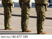 Portugal Commandos - special forces soldiers standing in a row (2023 год). Стоковое фото, фотограф Константин Шишкин / Фотобанк Лори