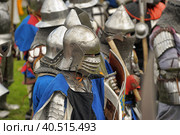 The knights fight in the tournament (2014 год). Редакционное фото, фотограф Анна Кривицкая / Фотобанк Лори