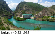 Beautiful hydroelectric power station near the village of Zubutli, Dagestan. Russia. Стоковое фото, фотограф Саблин Станислав / Фотобанк Лори