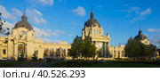 Panorama of Szechenyi Medicinal Bath, Budapest. Стоковое фото, фотограф Яков Филимонов / Фотобанк Лори
