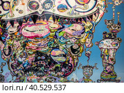 Takashi Murakami Art. Under the Radiation Falls, Garage. (2017 год). Редакционное фото, фотограф Iva Noel / Фотобанк Лори