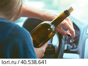 Dangerous female driver. Стоковое фото, фотограф Сергей Толмачёв / Фотобанк Лори