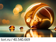 Чудесный янтарь. Стоковое AI-изображение, AI-художник Щеголева Ольга / Фотобанк Лори