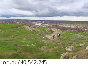 Вид на город с горы Митридат. Керчь (2023 год). Стоковое фото, фотограф Анна Зеленская / Фотобанк Лори
