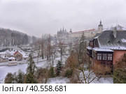 Czech Republic, Kutna Hora, 07,01,2016, Street in the centre of Kutna Hora, Sedlec, Czech Republic in winter. City heritage UNESCO. Редакционное фото, фотограф Анна Кривицкая / Фотобанк Лори