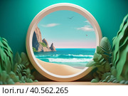 Summer phantasy background. Illustration AI Generative. Стоковое AI-изображение, AI-художник Юлия Гапеенко / Фотобанк Лори