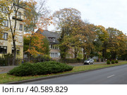 Улица Кутузова в старом районе Калининграда (2022 год). Редакционное фото, фотограф Free Wind / Фотобанк Лори