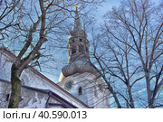 St Mary's Cathedral (Dome Church) on Toompea Hill in old Tallinn, Estonia (2015 год). Редакционное фото, фотограф Анна Кривицкая / Фотобанк Лори