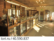 Estonia, Tallinn 11,10,2014Interior of the ancient pharmacy. Редакционное фото, фотограф Анна Кривицкая / Фотобанк Лори