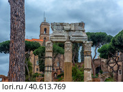 Rome - ancient Roman Forum, UNESCO World Heritage Site (2018 год). Редакционное фото, фотограф Анна Кривицкая / Фотобанк Лори