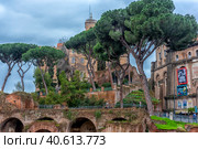 Antique Ruins in Rome, Italy (2018 год). Редакционное фото, фотограф Анна Кривицкая / Фотобанк Лори