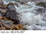 Stones and water surf. Стоковое фото, фотограф Анна Кривицкая / Фотобанк Лори