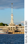 Severny Rechnoy Vokzal in Moscow after restoration (2023 год). Редакционное фото, фотограф Скрипачев Антон / Фотобанк Лори