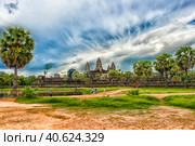 Angkor Wat Temple, Siem reap, Cambodia (2017 год). Стоковое фото, фотограф Анна Кривицкая / Фотобанк Лори