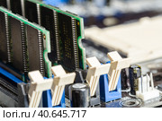 Computerchip, Technology and Electronics Industry. Стоковое фото, фотограф Сергей Толмачёв / Фотобанк Лори