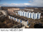 Солнечногорск:вид сверху со стороны Сенежа (2017 год). Стоковое фото, фотограф Оксана Лычева / Фотобанк Лори