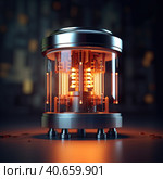 Micro Nuclear Reactor. Стоковое AI-изображение, AI-художник Кирилл Черезов / Фотобанк Лори
