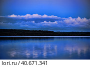 Lake in the evening. Стоковое фото, фотограф Анна Кривицкая / Фотобанк Лори