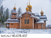 The temple of the holy faithful princes of the martyrs Boris and Gleb (2016 год). Редакционное фото, фотограф Анна Кривицкая / Фотобанк Лори