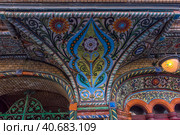 Fragment of the profitable house of N.N. Nikonov, 1899-1900. St. Petersburg, Kolokolnaya Street, 11 (2019 год). Редакционное фото, фотограф Анна Кривицкая / Фотобанк Лори