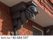 Fairy-tale House of Pertsova (DOM PERTSOVOY) , Moscow art nouveau building, constructed by the architects Schnaubert and Zhukov (2019 год). Редакционное фото, фотограф Анна Кривицкая / Фотобанк Лори