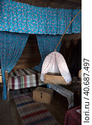 House museum, historical Russian hut in which was born Chapaev (2017 год). Редакционное фото, фотограф Анна Кривицкая / Фотобанк Лори