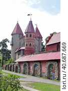 Hans Christian Andersen fairy town for children, Sosnovyy Bor, Russia (2015 год). Редакционное фото, фотограф Анна Кривицкая / Фотобанк Лори
